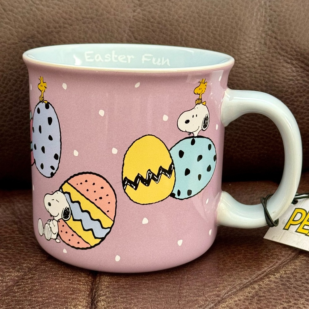 Peanuts Easter Fun - Snoopy & Woodstock with Easter Eggs Ceramic Mug